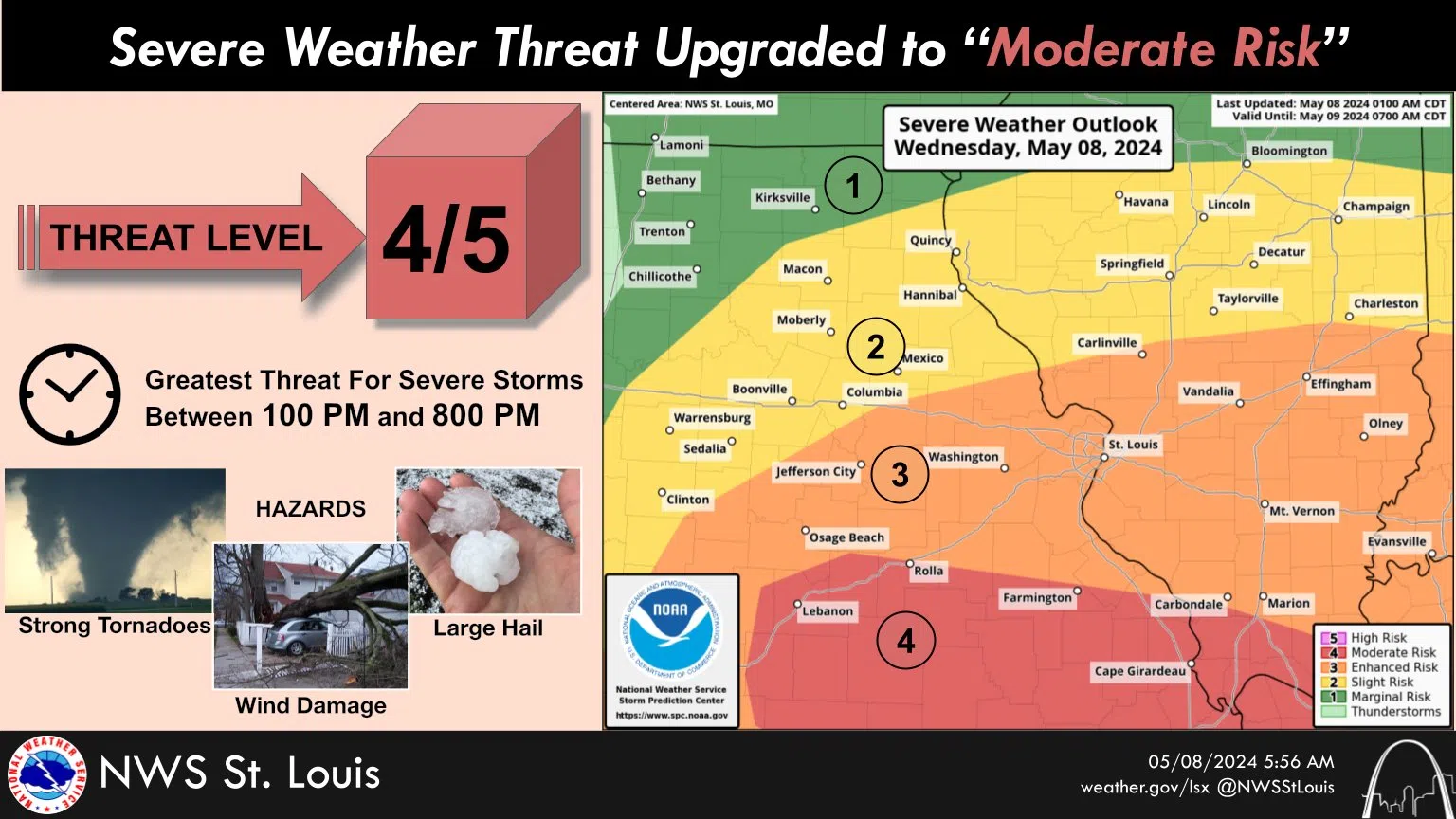Severe Thunderstorms Today--Potential for "Significant" or "Destructive" Storms