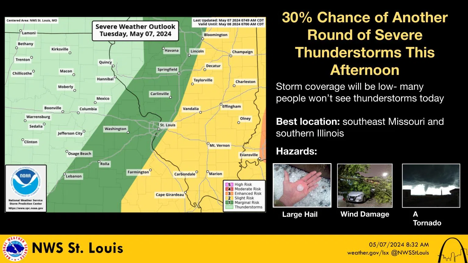 Severe Weather Threat tonight and Wednesday