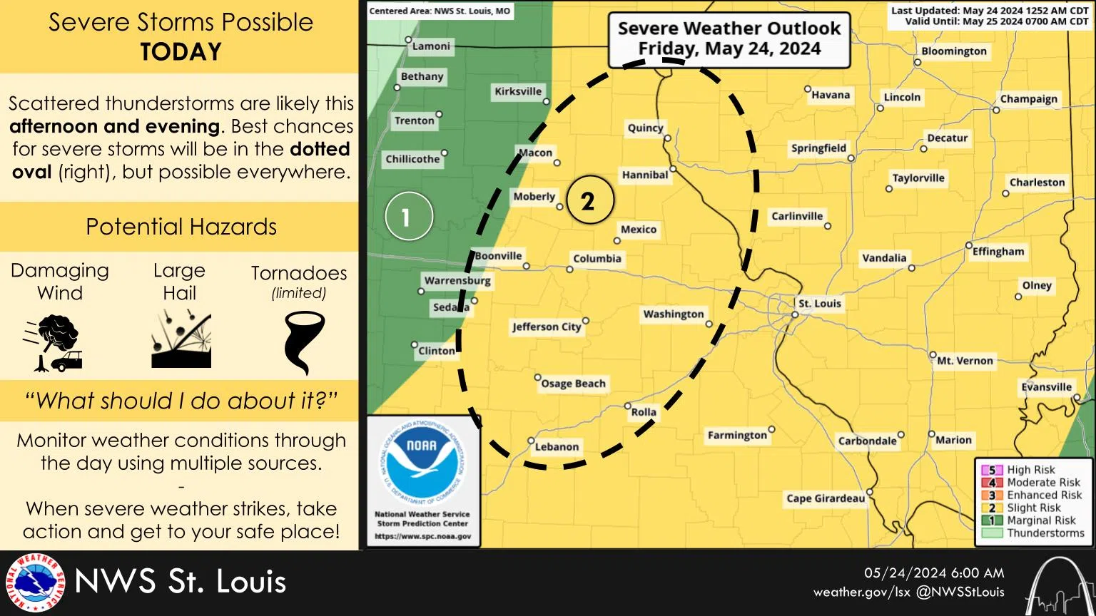 Severe Storms Possible Tonight—Update | Vandalia Radio