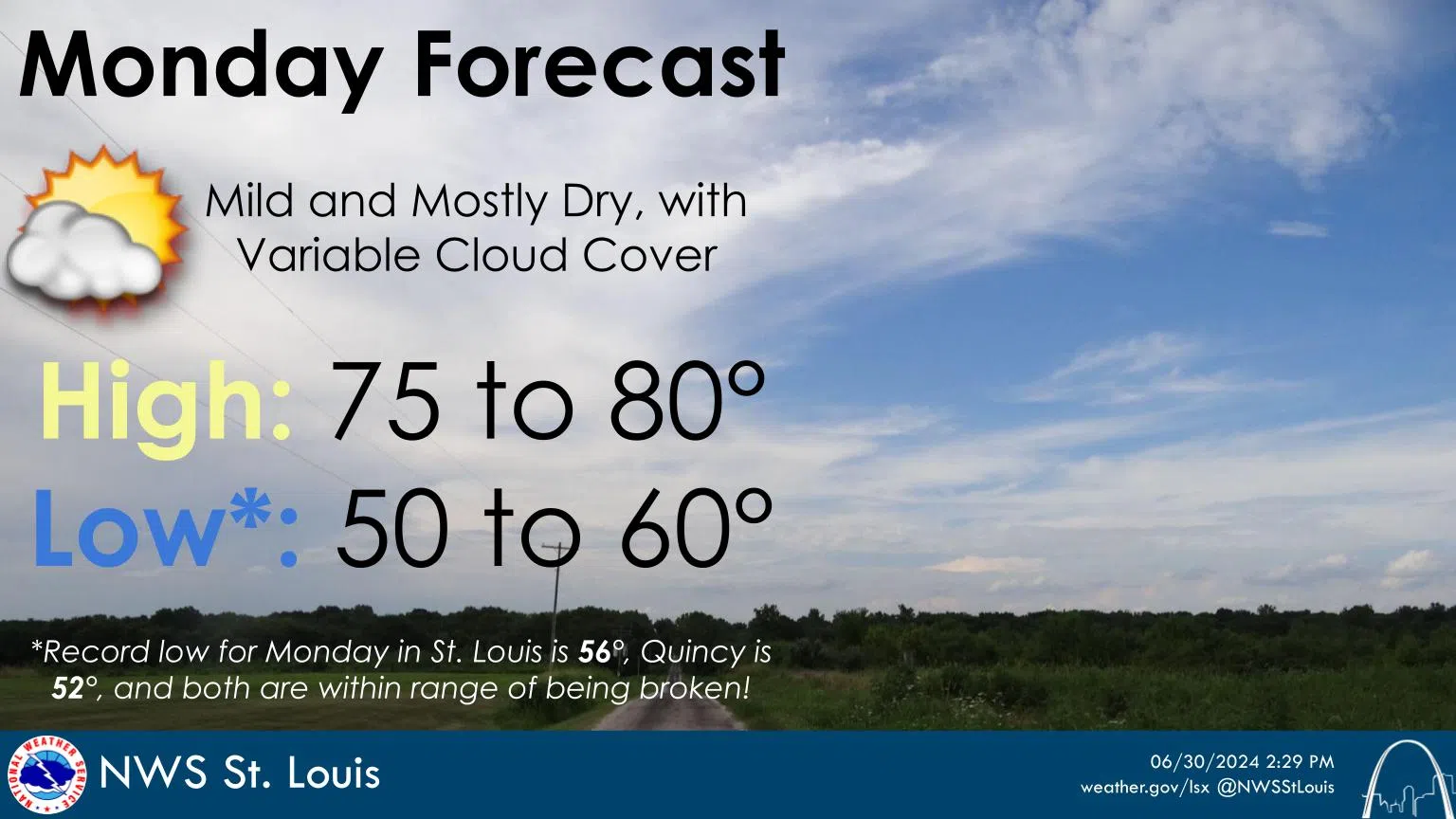 Increasing Clouds and Mild Today