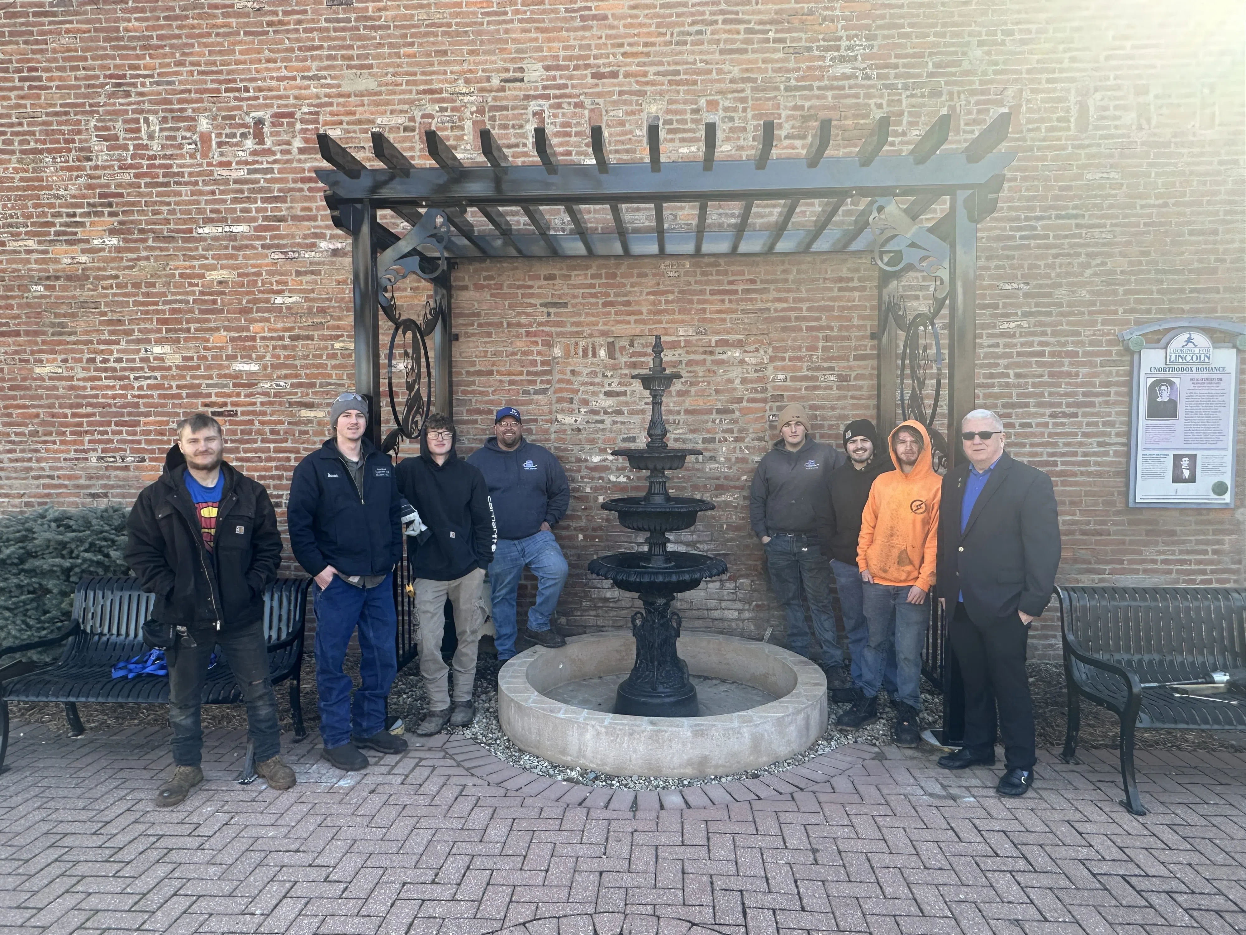 Kaskaskia College brings new pergola to Vandalia's Lincoln Park