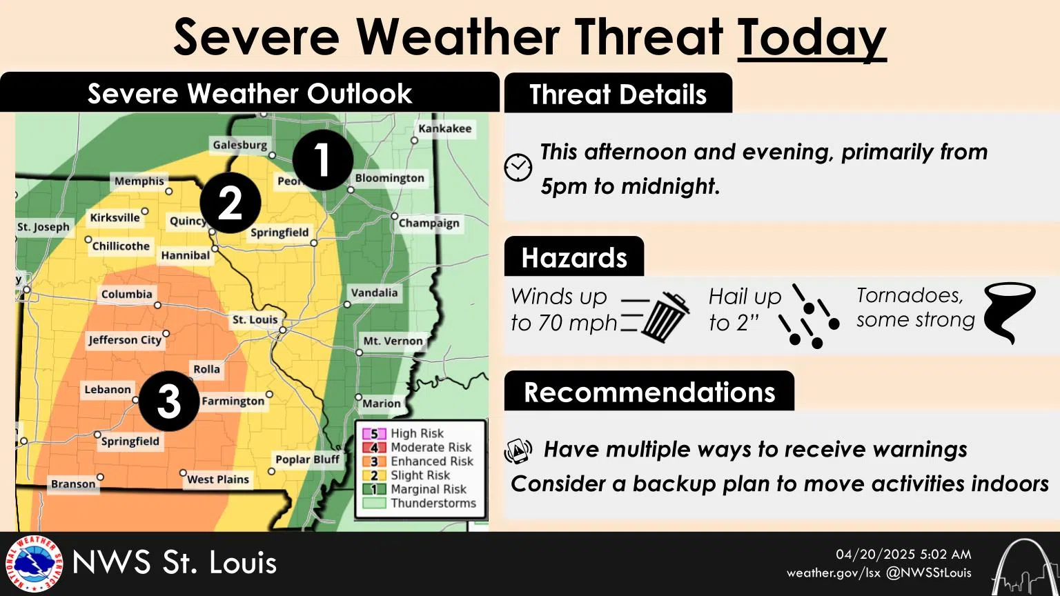 Severe Weather Threat to impact the area this evening/tonight