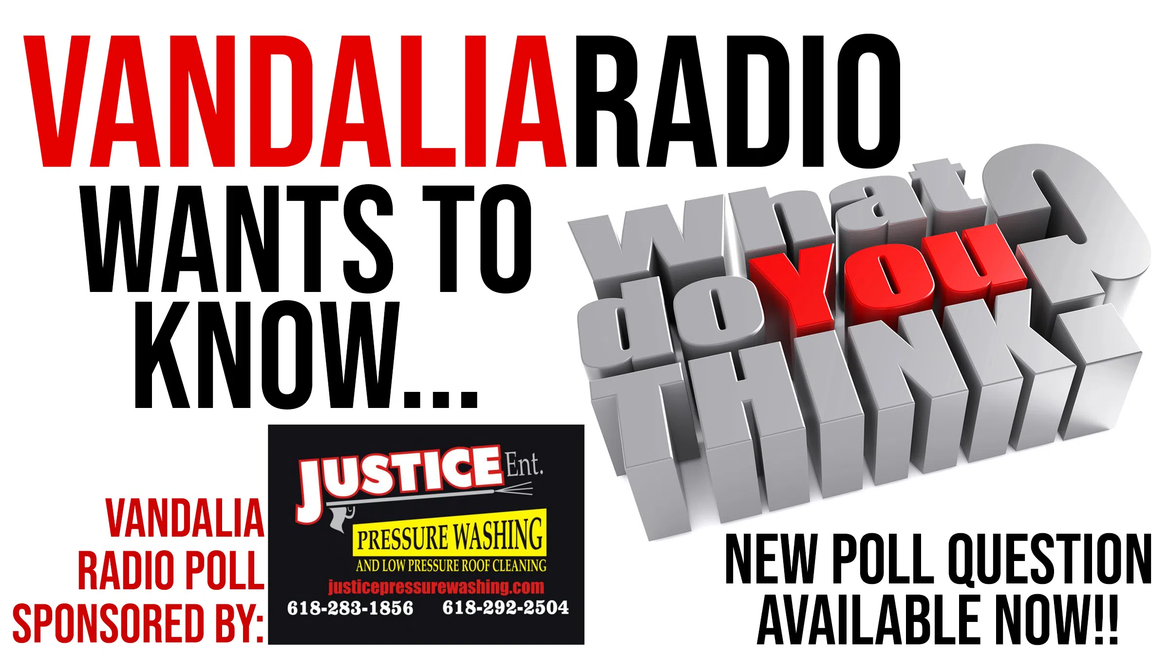 New Poll Question Available at VandaliaRadio.com
