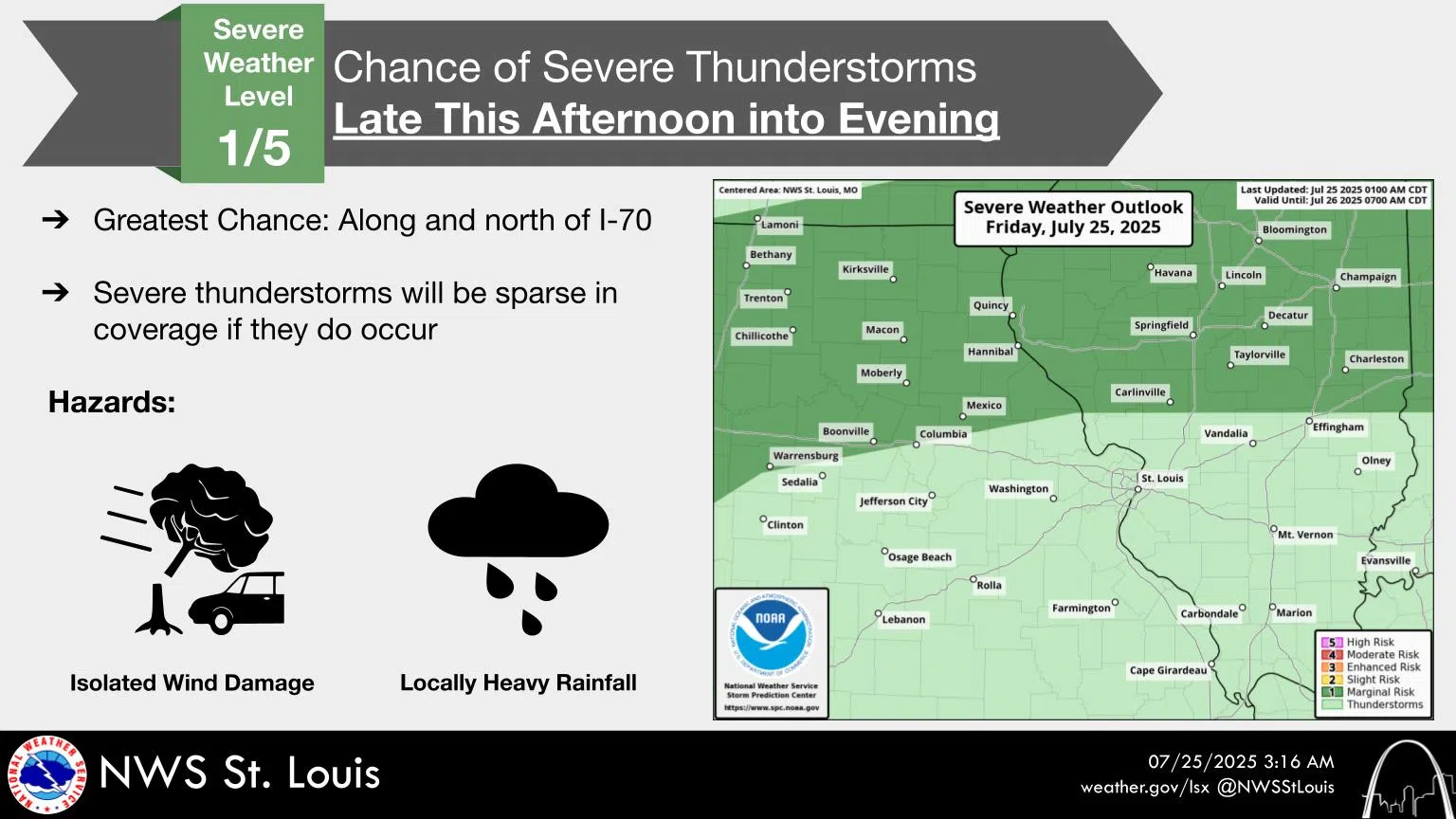 Extreme Heat & Humidity Continues---Chance of a severe storm this afternoon