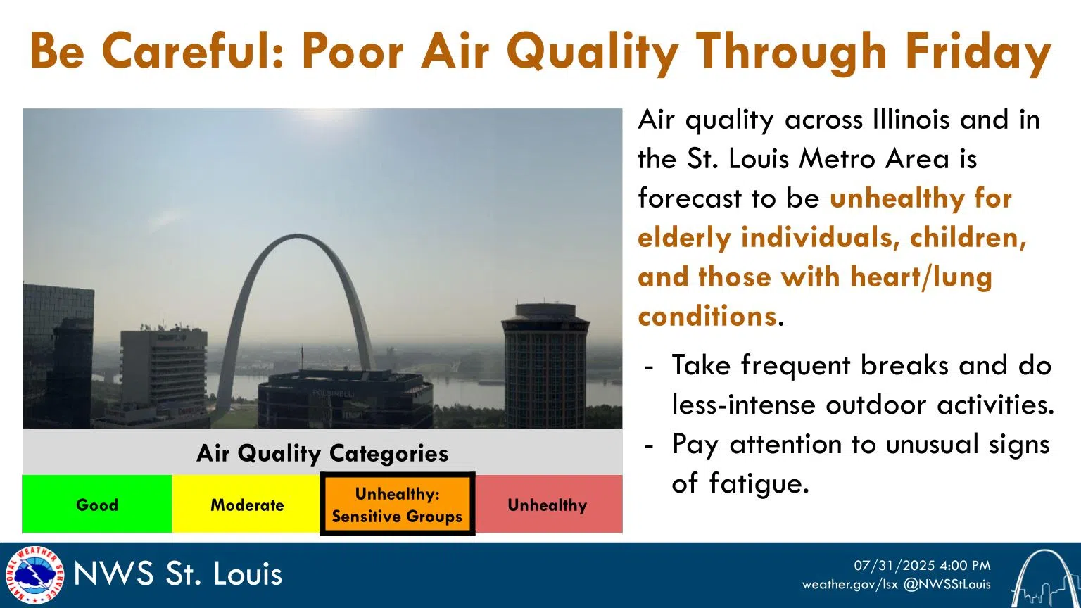 Air Quality Alert is in effect until midnight tonight