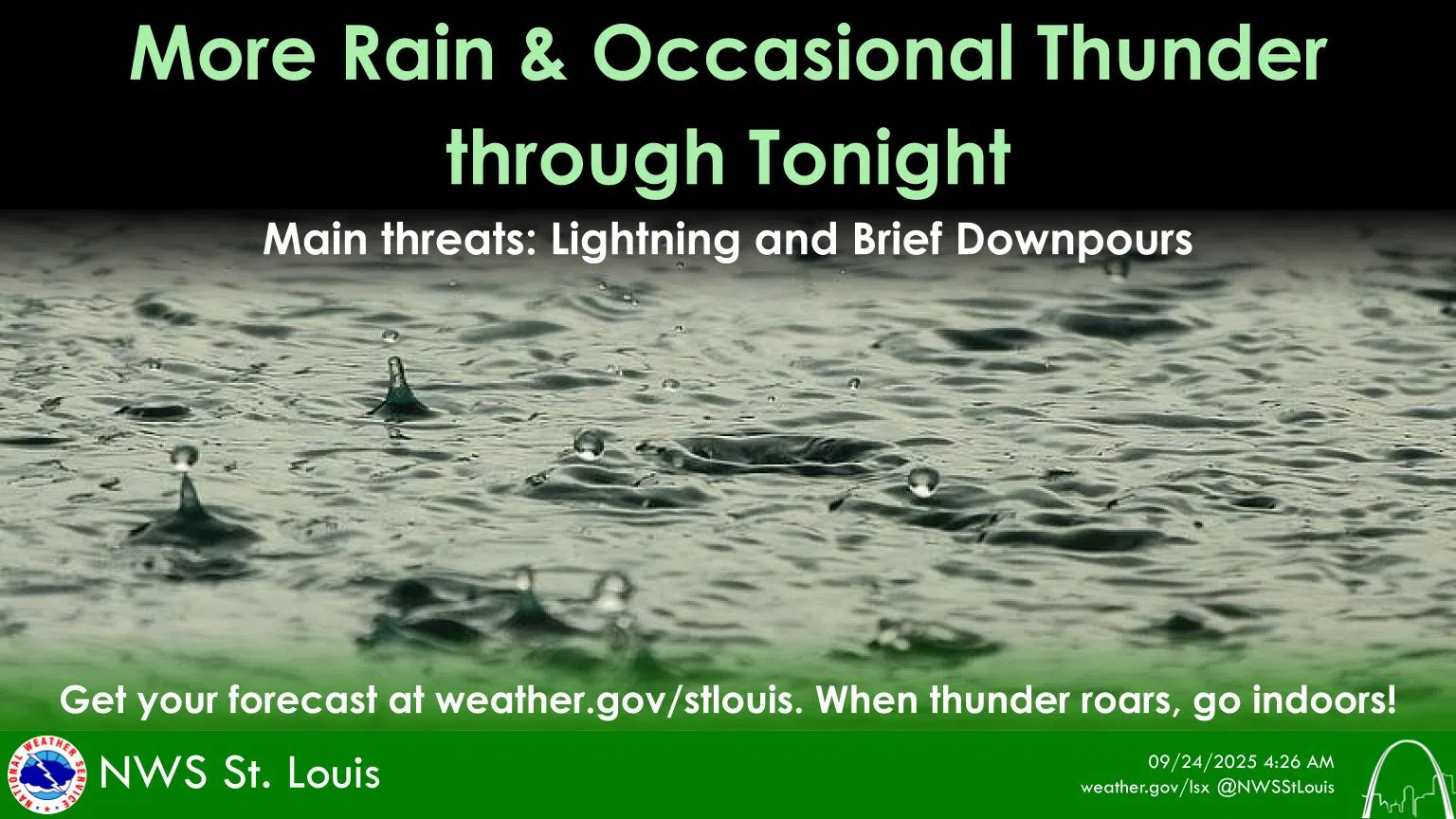 Chance of Showers & Storms Today and Tonight