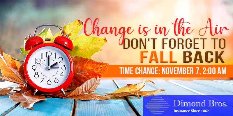 Reminder: Set Your Clocks Back One Hour on Sunday, November 7