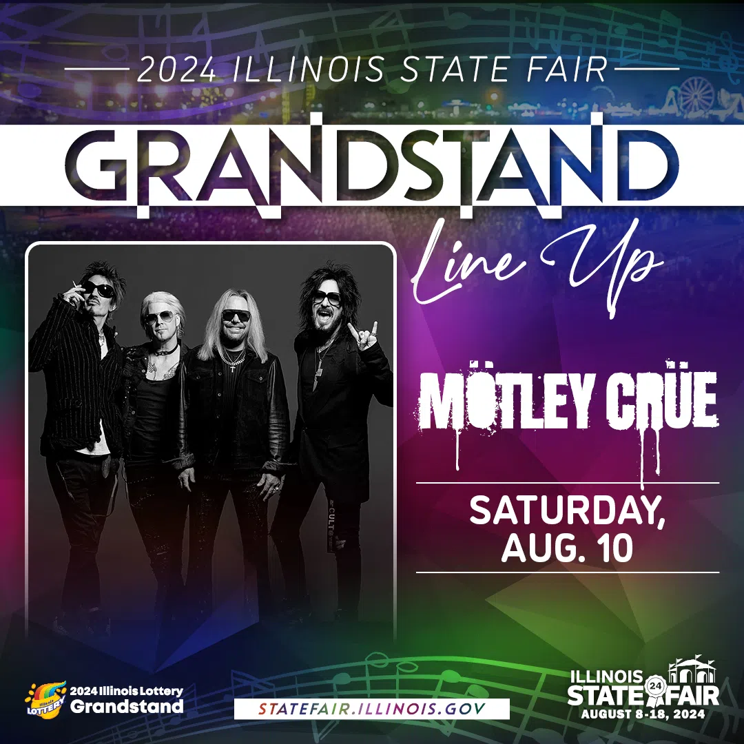 Mötley Crüe to Headline the Illinois State Fair Grandstand