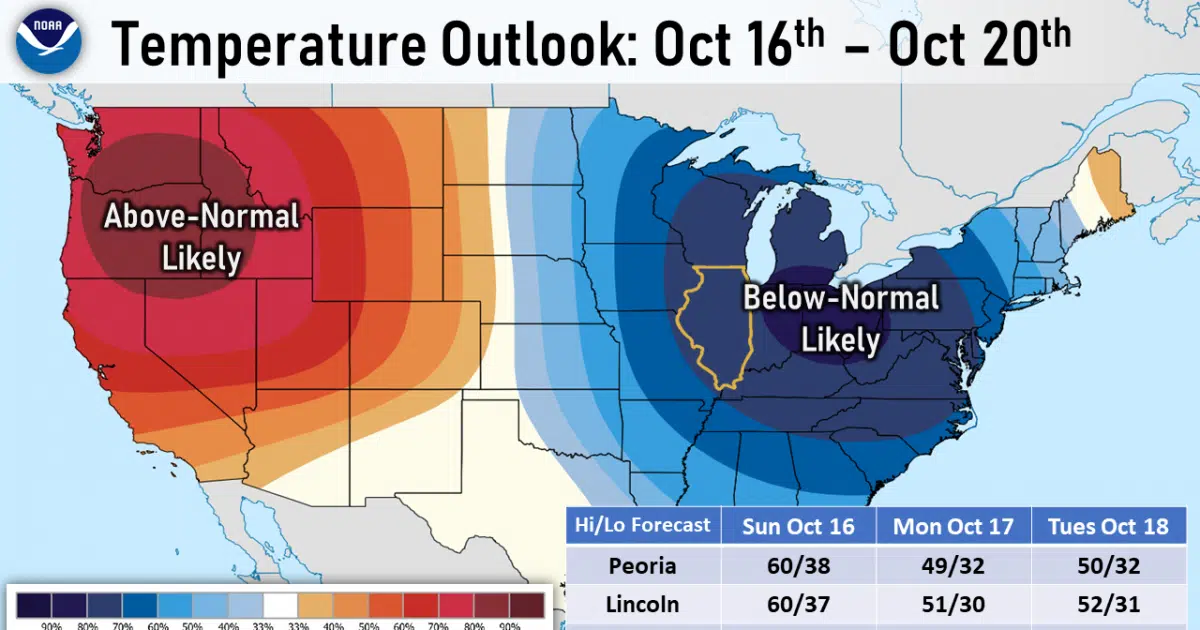 Below Normal Temperatures Possible Early Next Week Effingham Radio