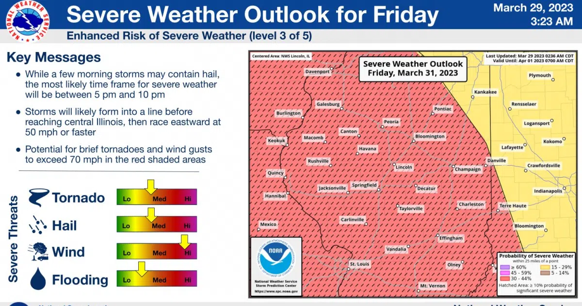Enhanced Risk Of Severe Weather Friday In Updated Forecast Effingham