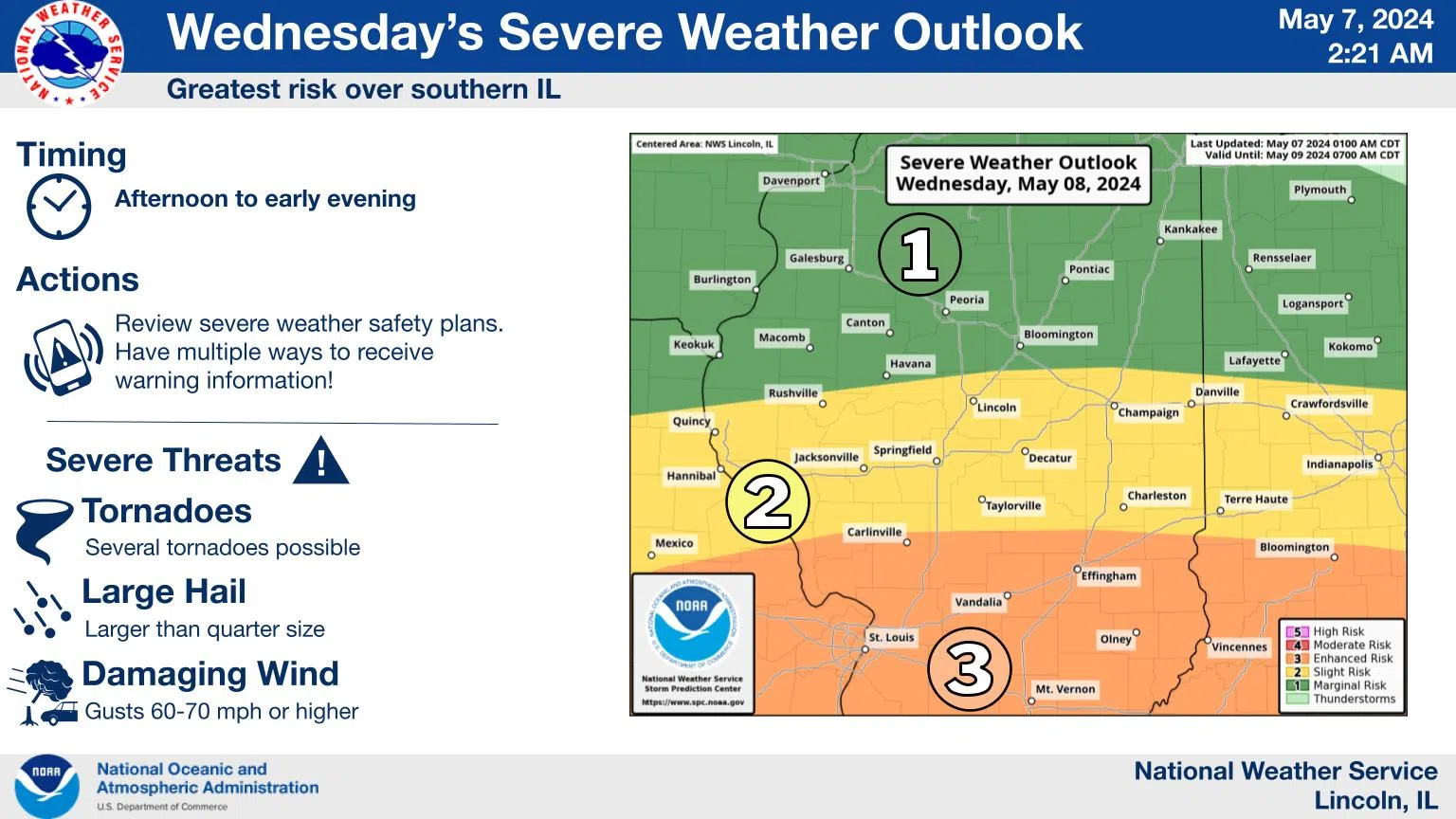 Severe Weather Expected This Afternoon And Tomorrow Evening Effingham