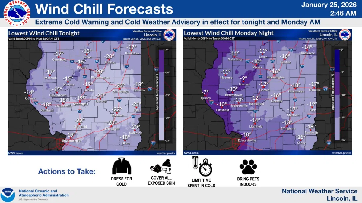Extreme Cold To Continue , Roads Are Snow Covered And Slick