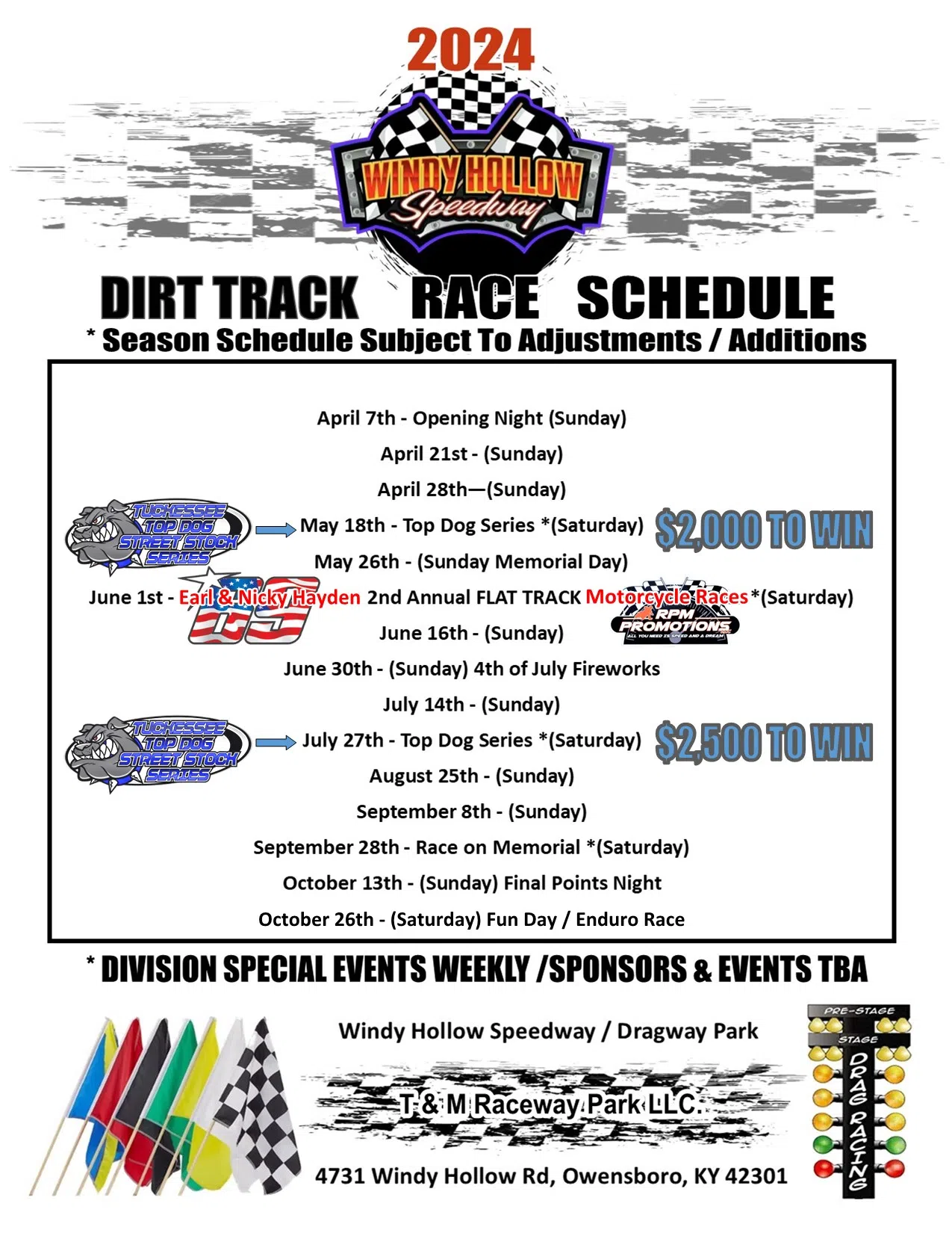 Windy Hollow Speedway Announces 2024 Schedule Owensboro Radio