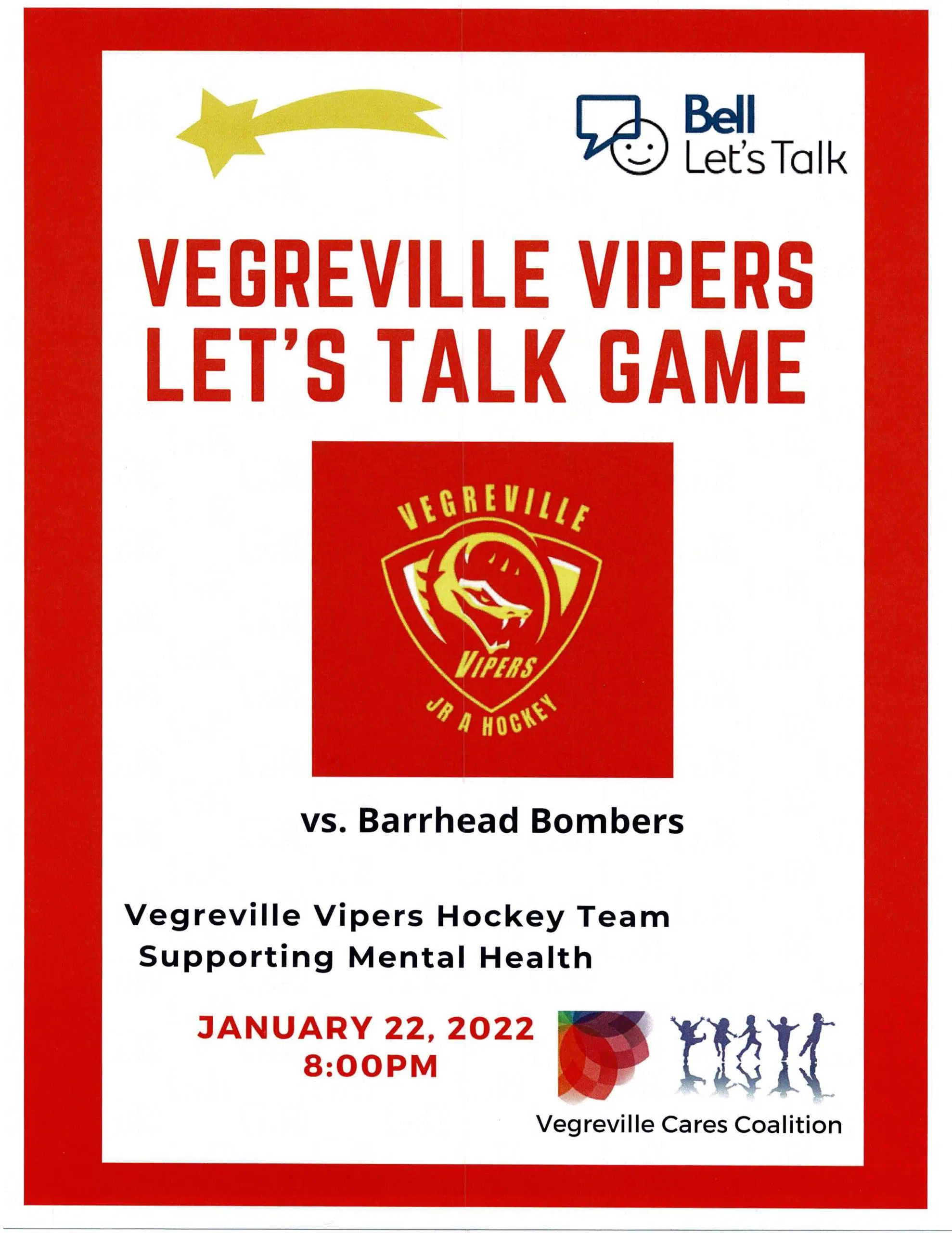 Vegreville Vipers - Let's Talk Game On January 22nd