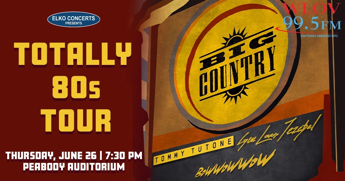 Win Tickets To See The Totally 80's Tour Live At The Peabody From 99.5 WLOV!