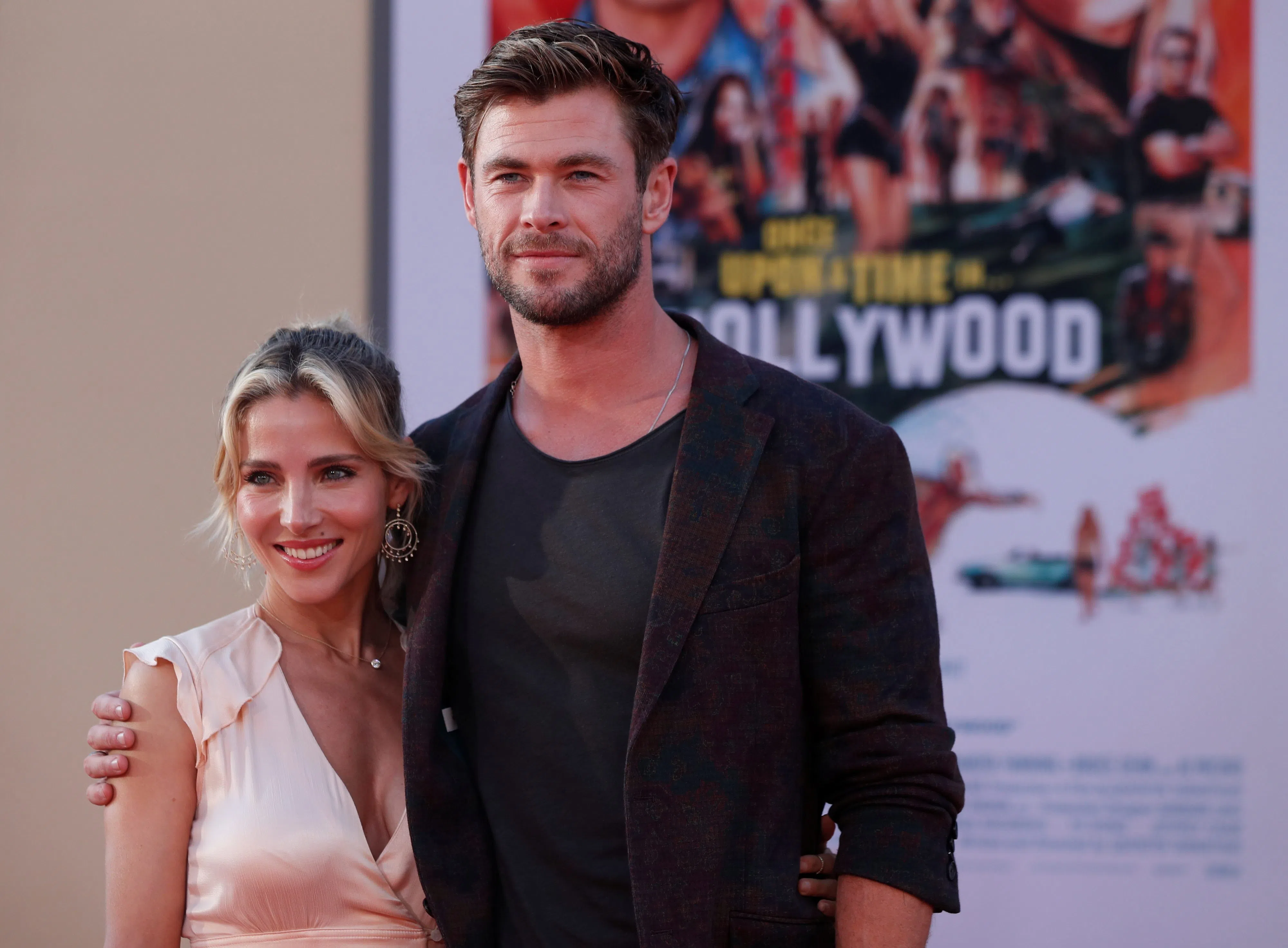 Chris Hemsworth And Elsa Pataky Continue To Shut Down Split Rumors   2019 07 23t044204z 886472098 Rc158e44a6e0 Rtrmadp 3 Film Once Upon A Time In Hollywood Scaled 