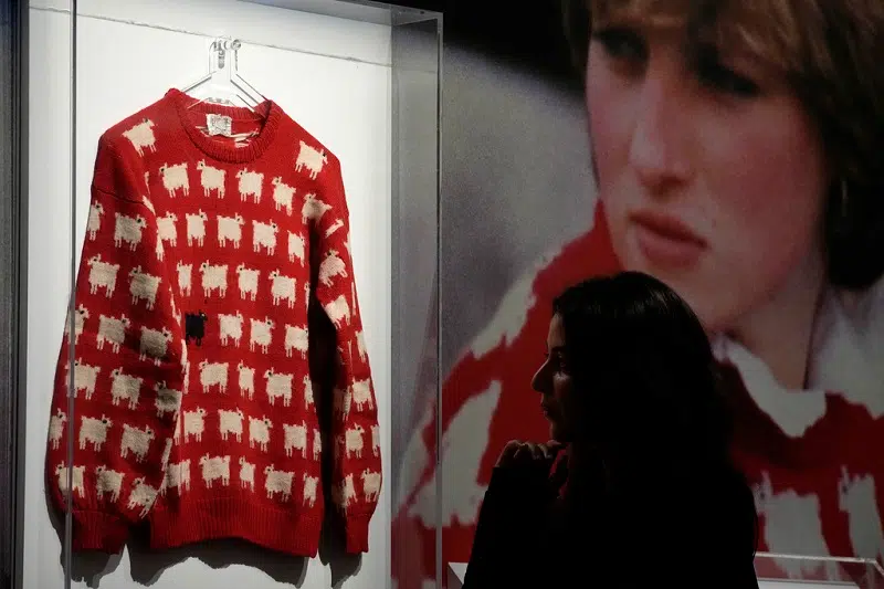 Lady Diana's sheep sweater sells for over a million dollars?