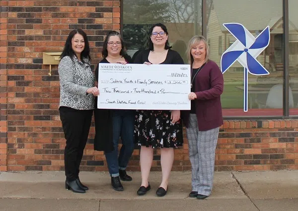 ,200 awarded to Sotera Youth & Family Services to help families in central South Dakota