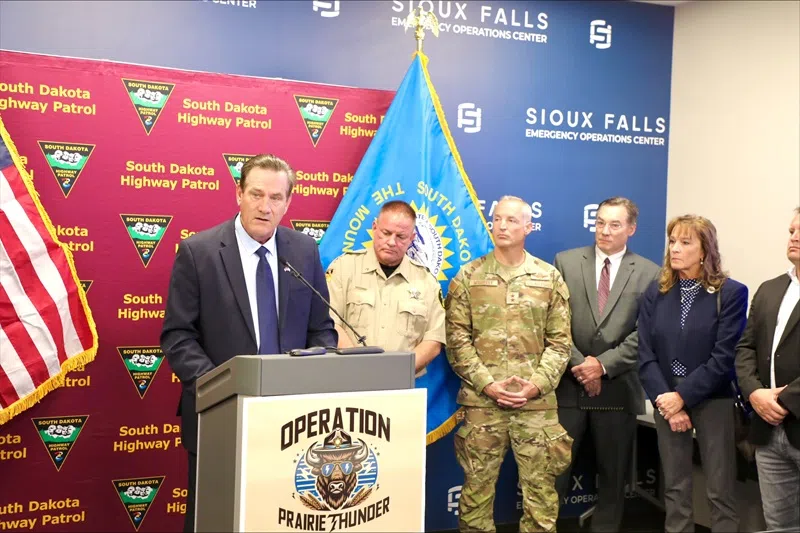 Rhoden announces creation of Operation: Prairie Thunder safety initiative in Sioux Falls Metro Area; State Democratic party leaders say it sends the wrong message