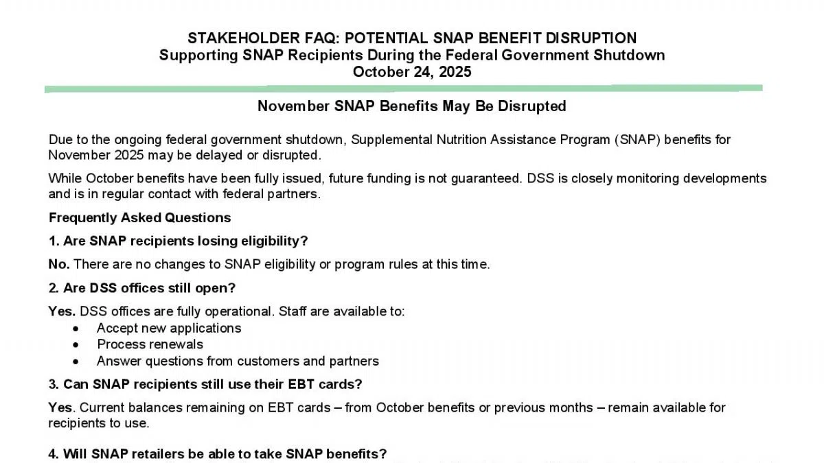 SNAP benefits sent out overnight for South Dakotans