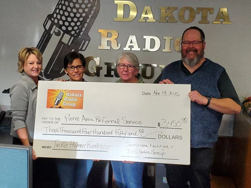 Tronvold wins tickets to Minnesota vs. Seattle football game through Tackle Hunger funderaiser for Pierre Area Referral Service