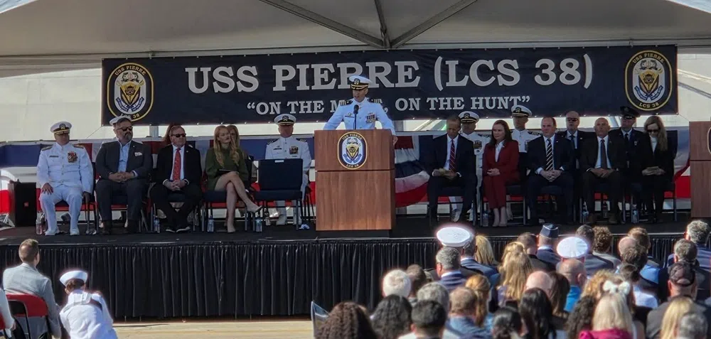 USS Pierre (LCS 38) officially added to U.S. Navy fleet following commissioning ceremony Saturday in Florida