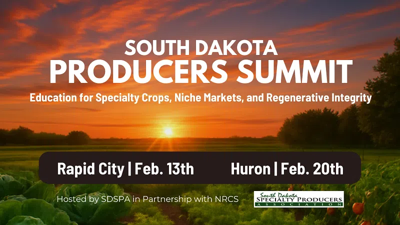 Producer Summits to provide education for specialty crops, niche markets; Events being held Feb. 13 and 20