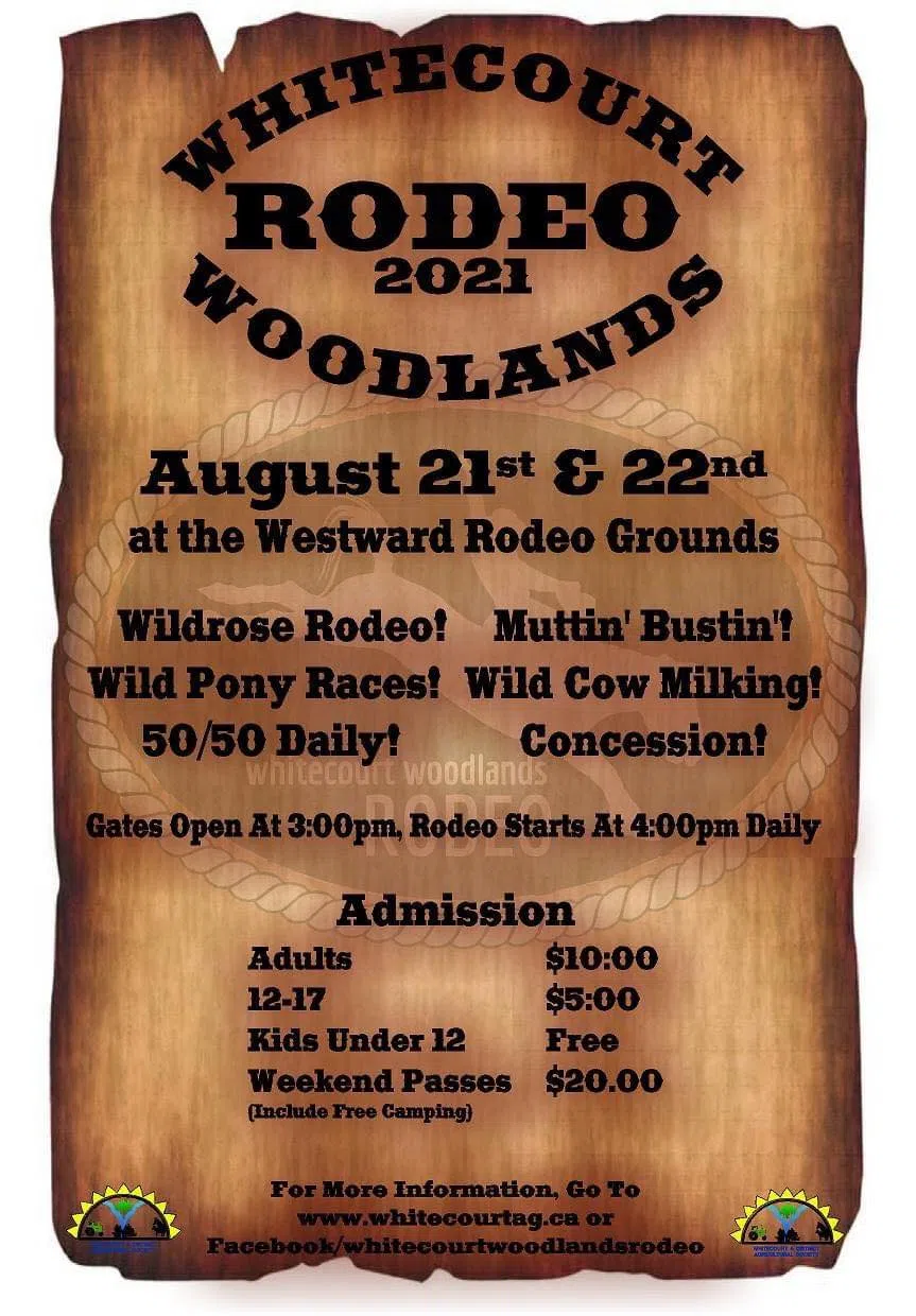 Whitecourt Woodlands Rodeo this weekend