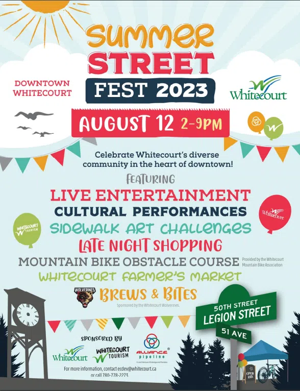 Whitecourt's first Summer Street Fest happening this Saturday