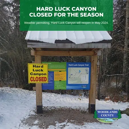 PUBLIC NOTICE: Hard Luck Canyon - Season Closure