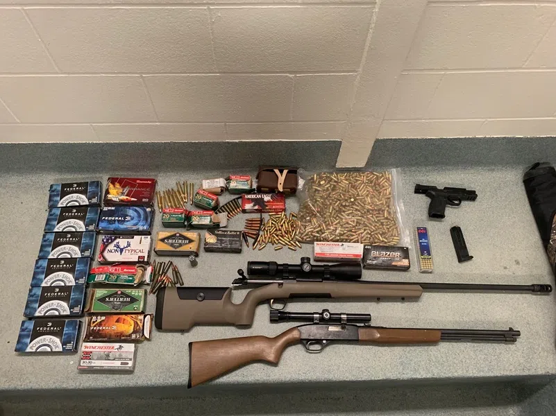 Edson RCMP charge Edmonton couple for possession of stolen vehicle and firearms