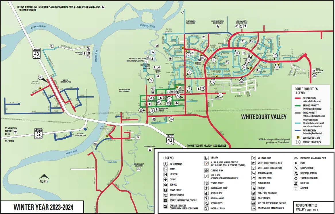 Snow removal plan for Whitecourt