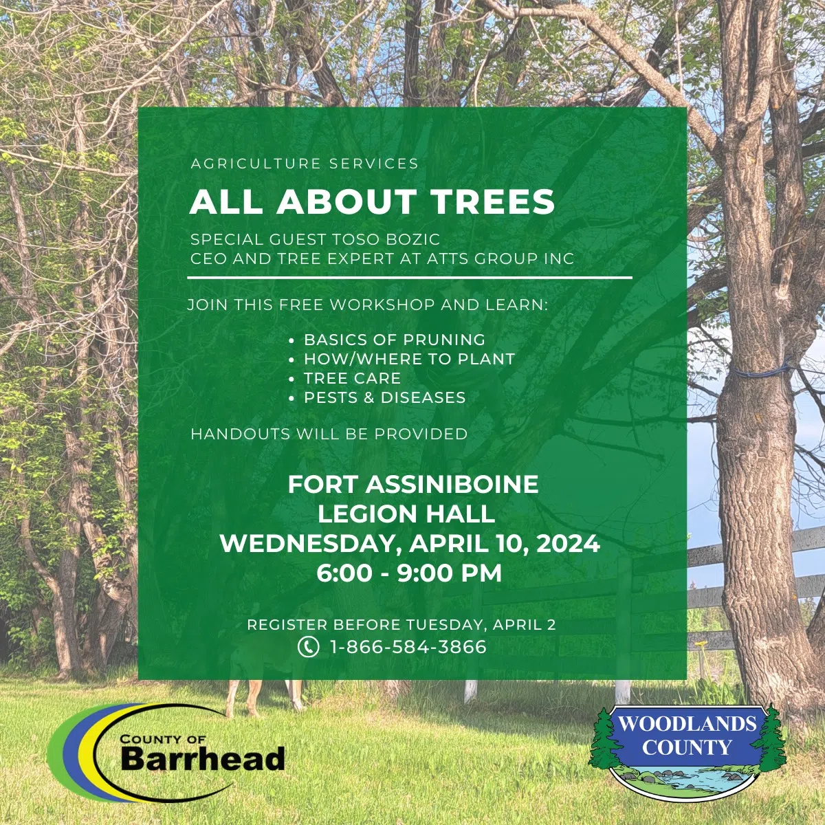 ATTS Group Inc. to host “All About Trees” at Fort Assiniboine