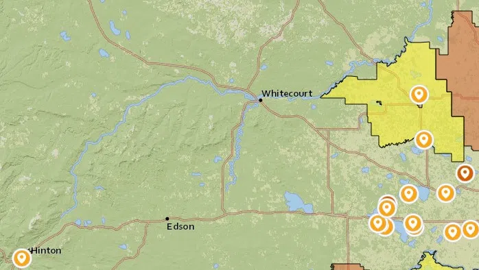 Fire advisories lifted for Whitecourt and Edson Forest Areas