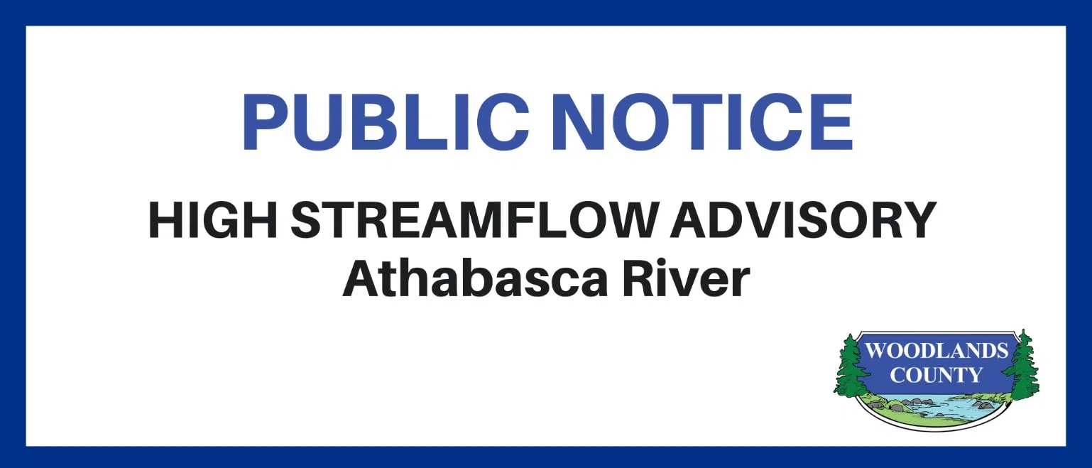 High streamflow advisory issues for Athabasca River