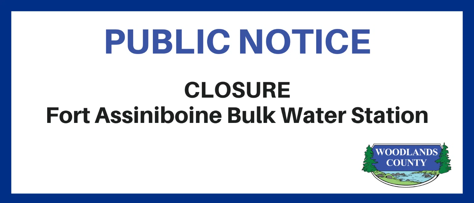 Bulk Water Station in Fort Assiniboine closed