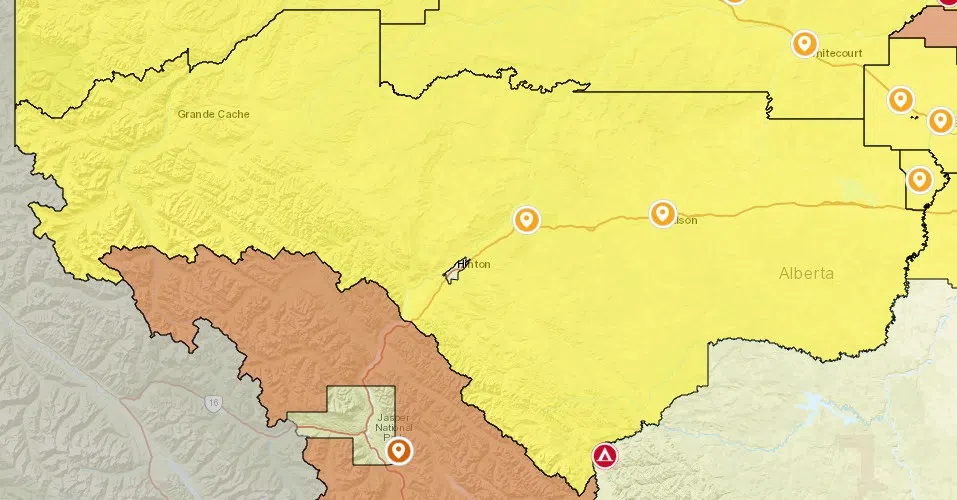 Fire Advisory in effect for Edson Forest Area