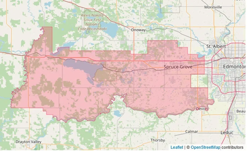 Wildfire alert - Parkland County