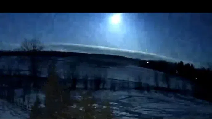 WATCH: Fireball seen flying through sky by multiple communities Tuesday morning