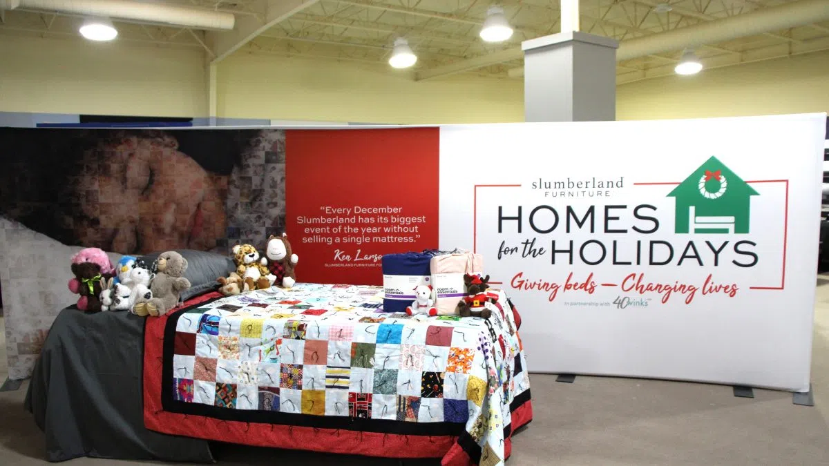 Kearney Slumberland makes bed donations to families in need 1340 KGFW