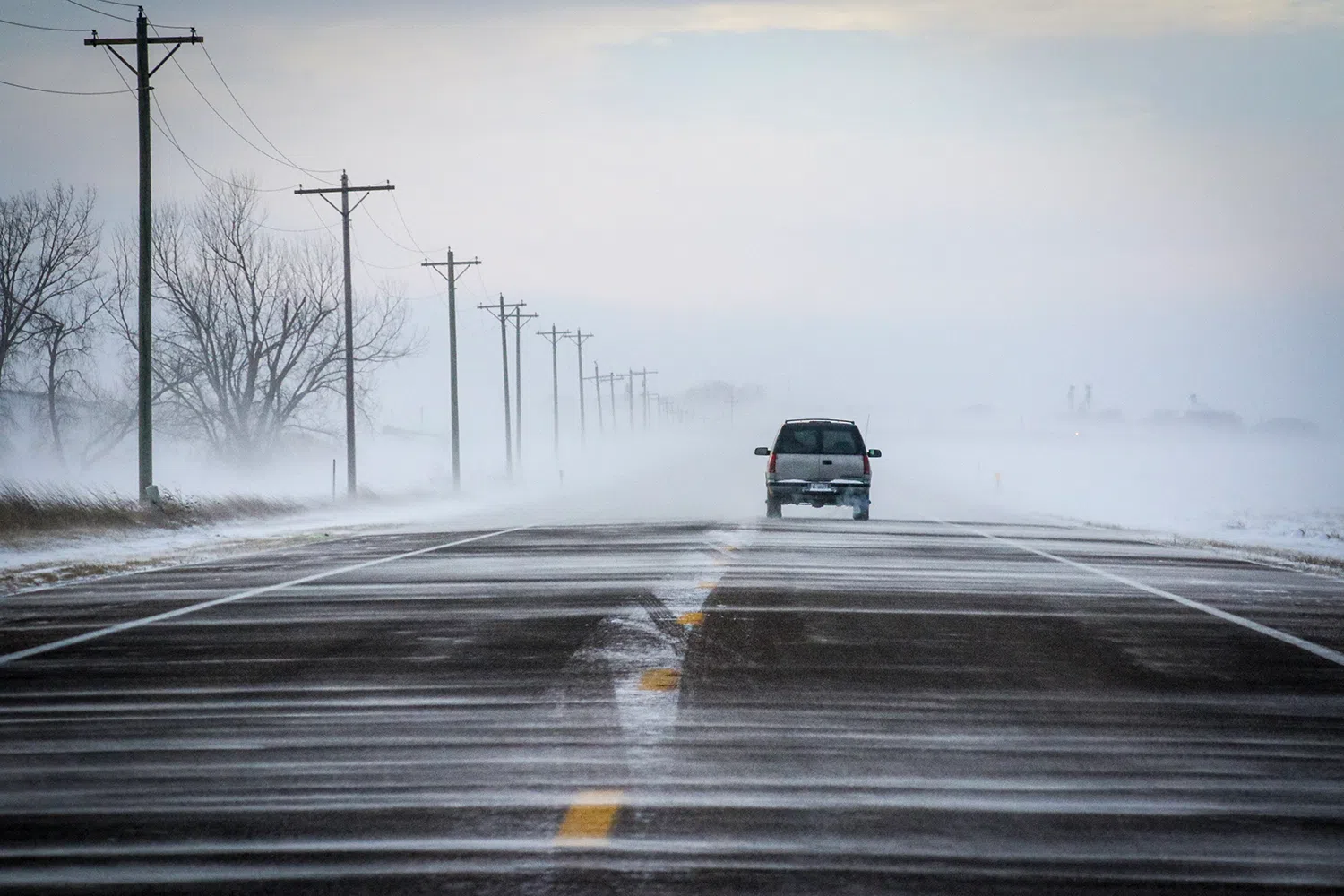 Blizzard conditions ending, but travel not recommended across central ...