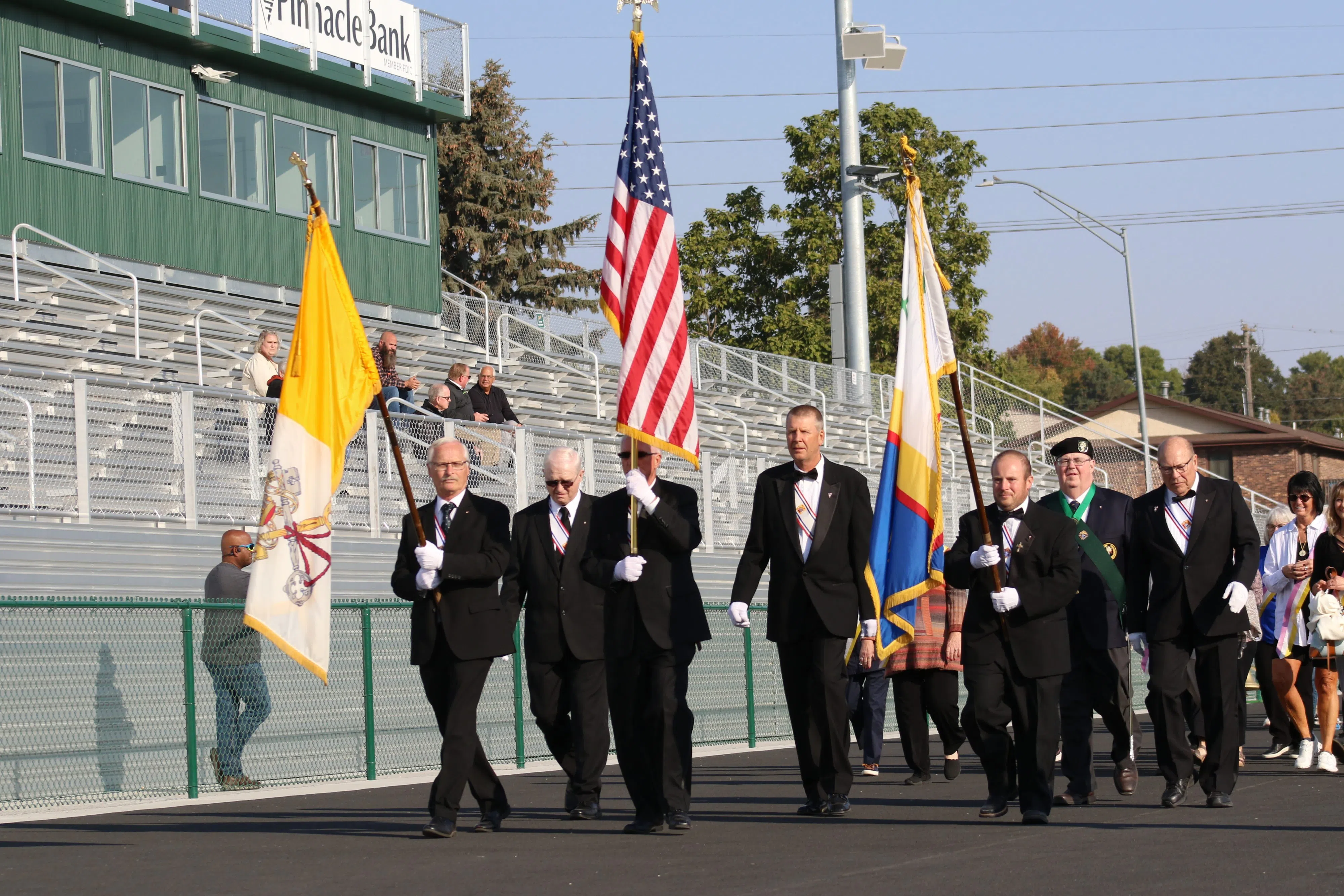 Kearney Catholic holds dedication ceremony for renovated Stars Stadium