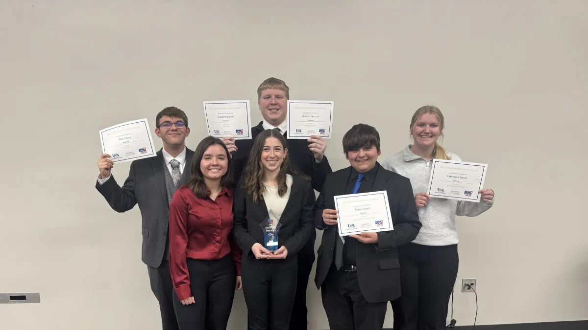 KHS FBLA officer team earns third place at Loper Business Invitational