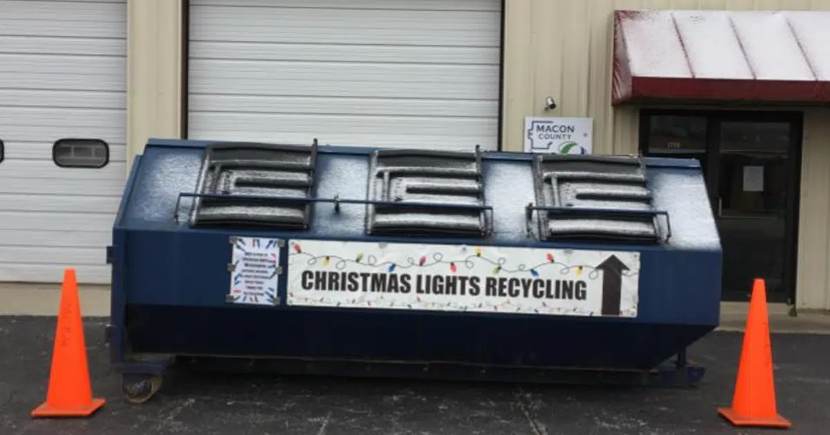 Macon County Environmental Management accepting old Christmas lights