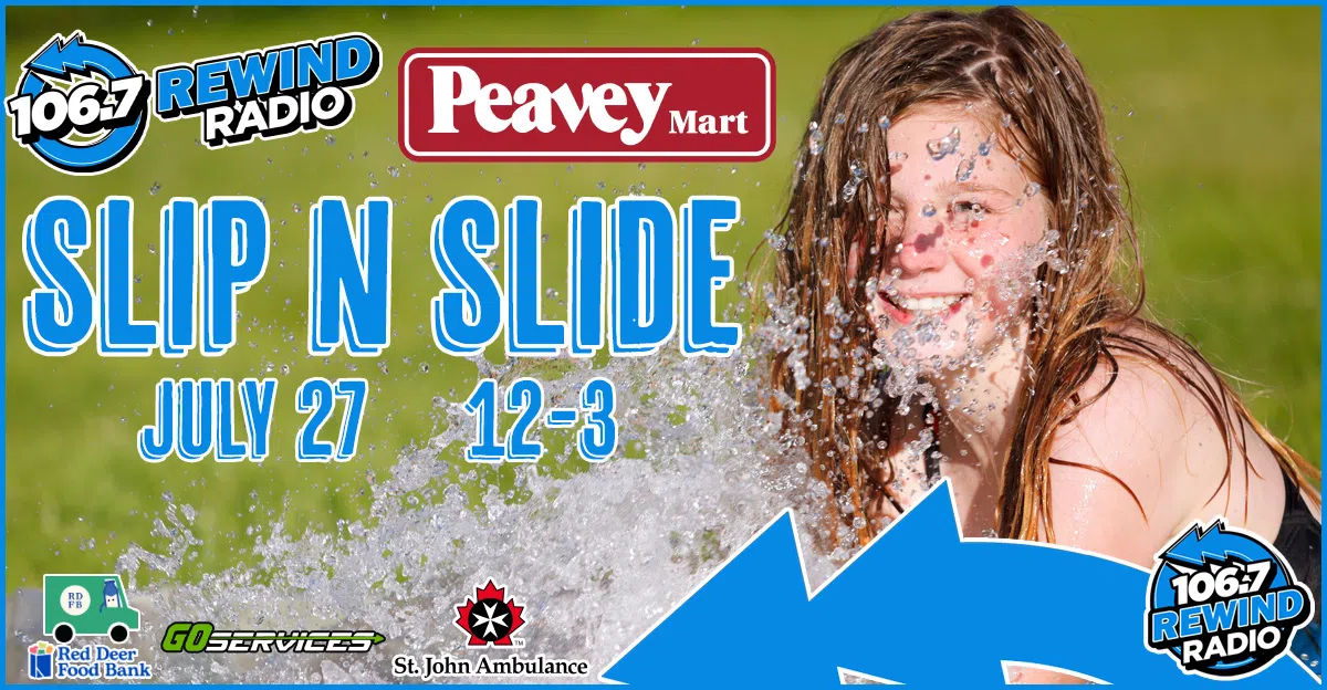 106.7 Rewind Radio & Peavey Mart Slip ‘N Slide!