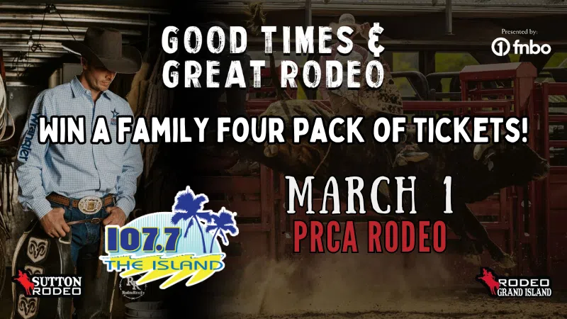 Feature: https://1077theisland.com/win-a-family-4-pack-of-tickets-to-rodeo-grand-island-on-saturday-3-1/#//