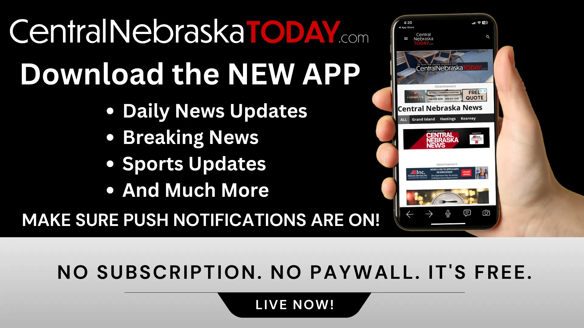 Feature: https://www.centralnebraskatoday.com/get-the-app/