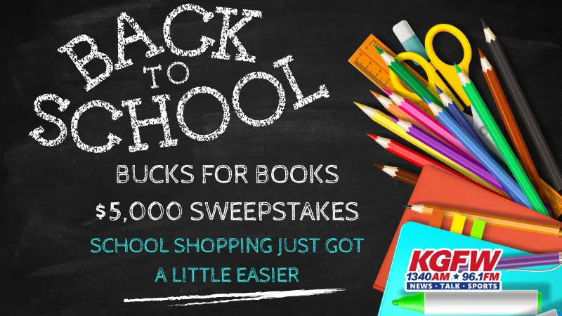Feature: https://kgfw.com/back-to-school-bucks-for-books-5000-sweepstakes/
