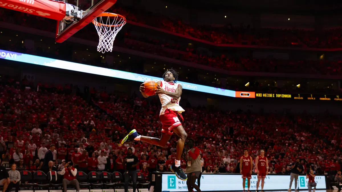 Jeremiah Charles Wins Nebraska Football Dunk Contest | 1340 KGFW - The ...