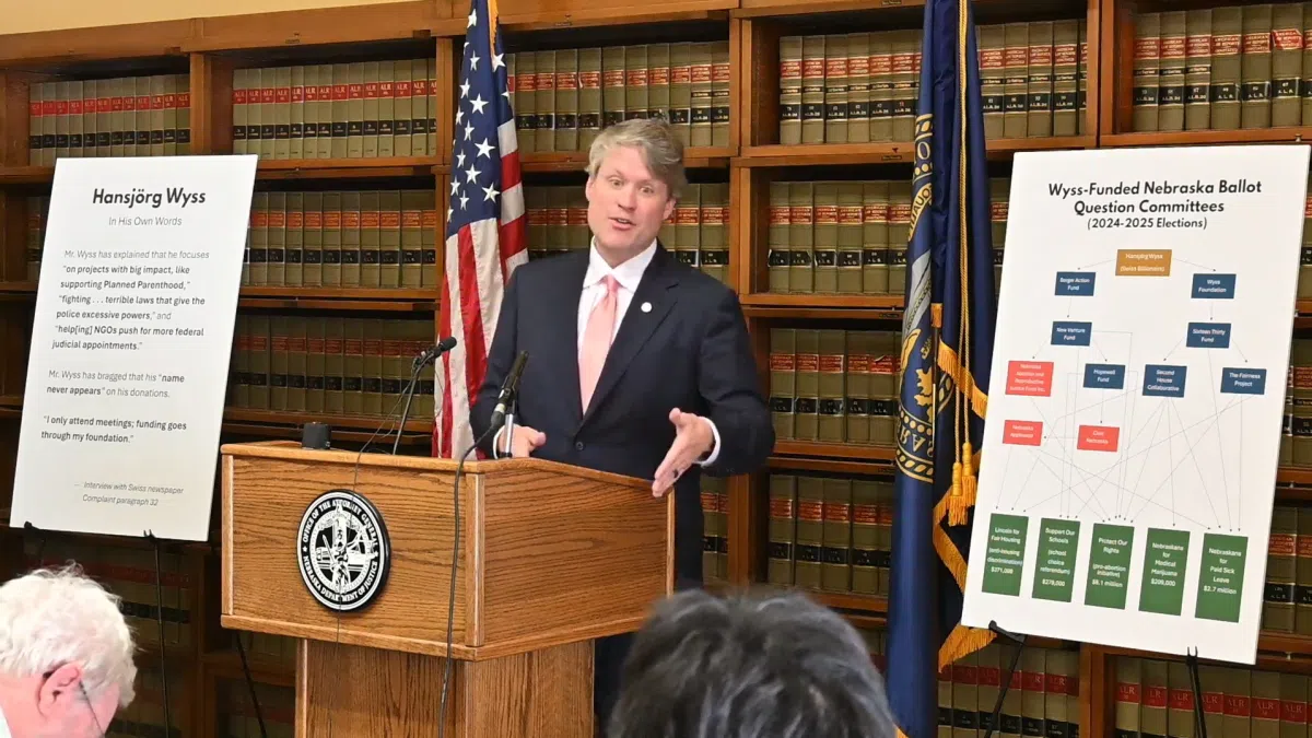 Nebraska AG Sues Swiss National Over Ballot Campaigns Donations